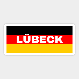 Lübeck City in German Flag Sticker